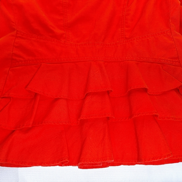 Cabi military core red button-up jacket. - Picture 5 of 8